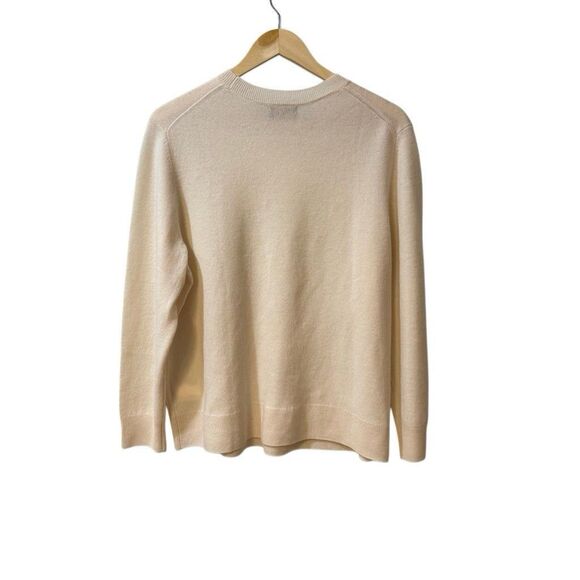 Quince Mongolian Cashmere Crewneck Sweater Size XL Classic Ivory - Picture 2 of 9